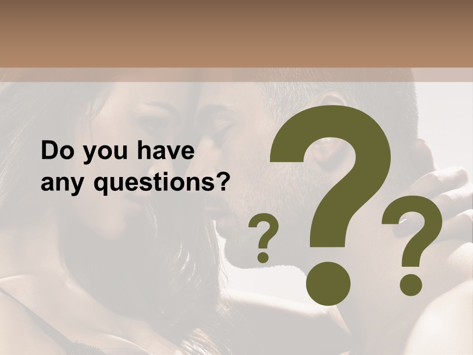 Hug Enamored Erotic PowerPoint Template