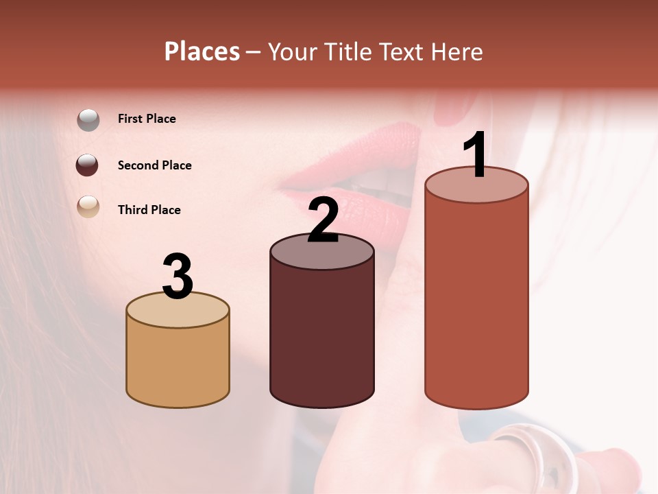 White Nail Female PowerPoint Template