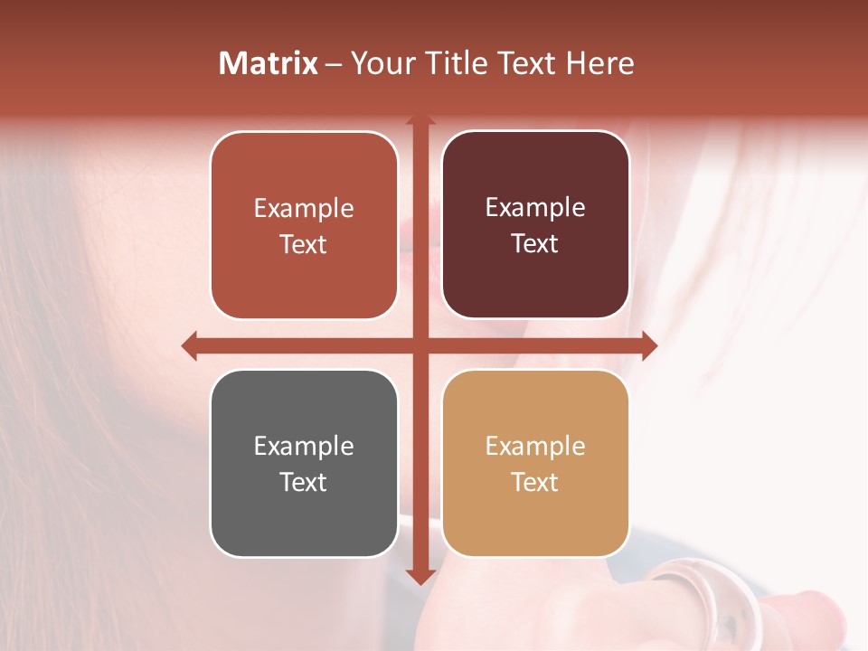 White Nail Female PowerPoint Template