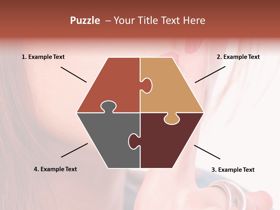 White Nail Female PowerPoint Template