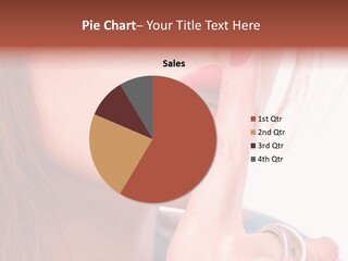 White Nail Female PowerPoint Template