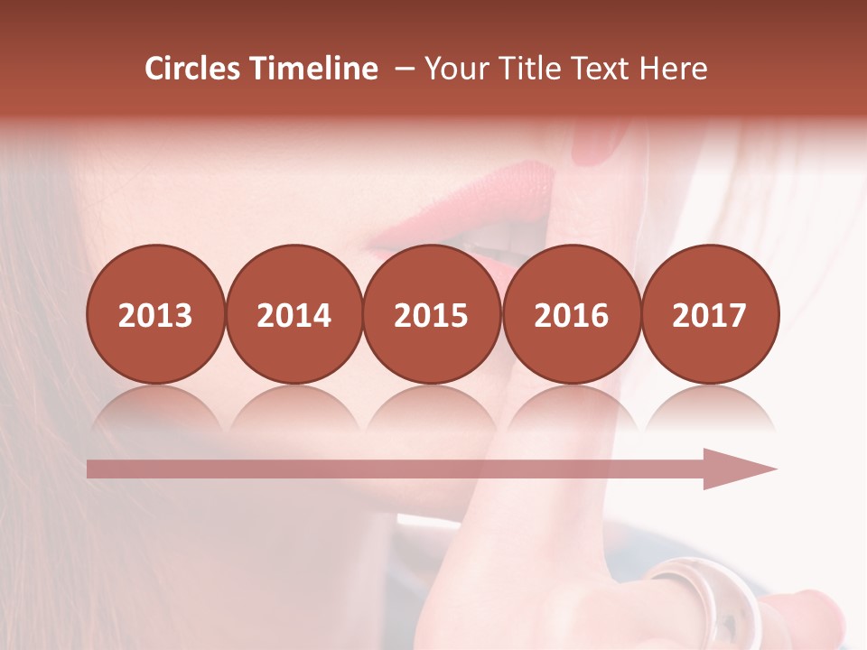 White Nail Female PowerPoint Template