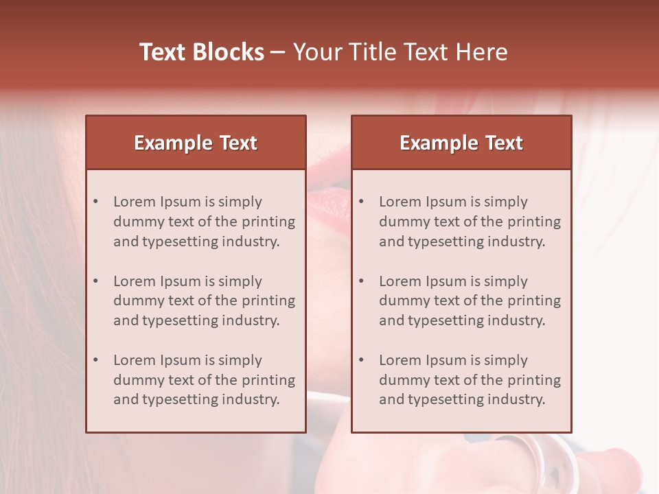 White Nail Female PowerPoint Template