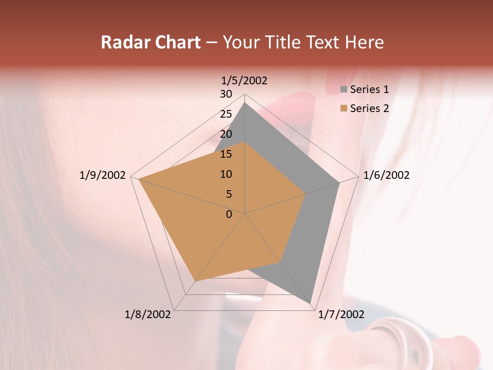 White Nail Female PowerPoint Template