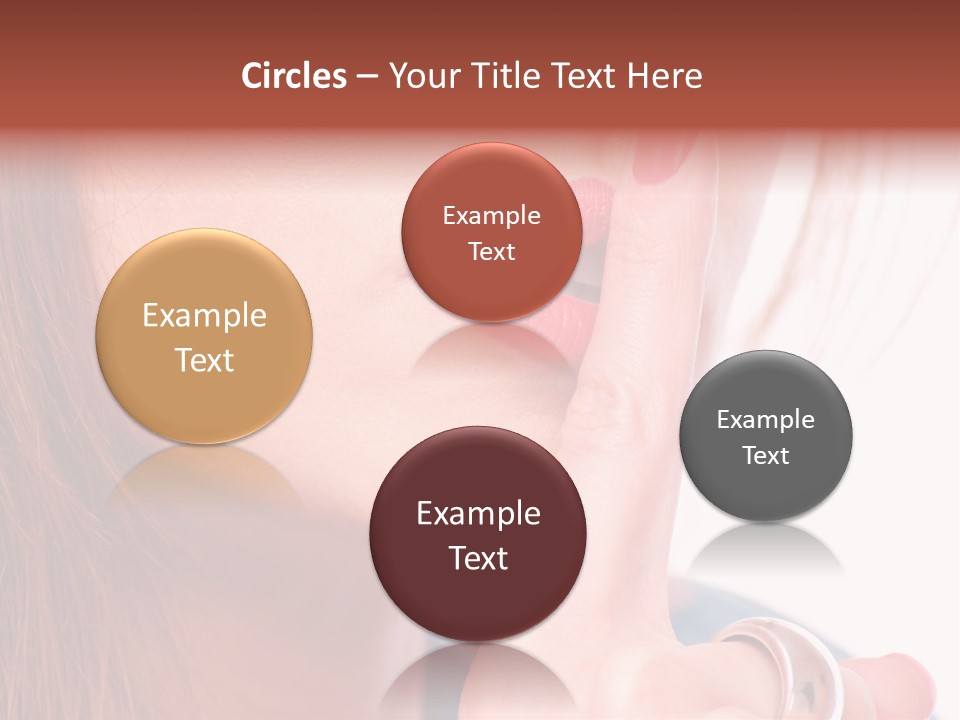 White Nail Female PowerPoint Template