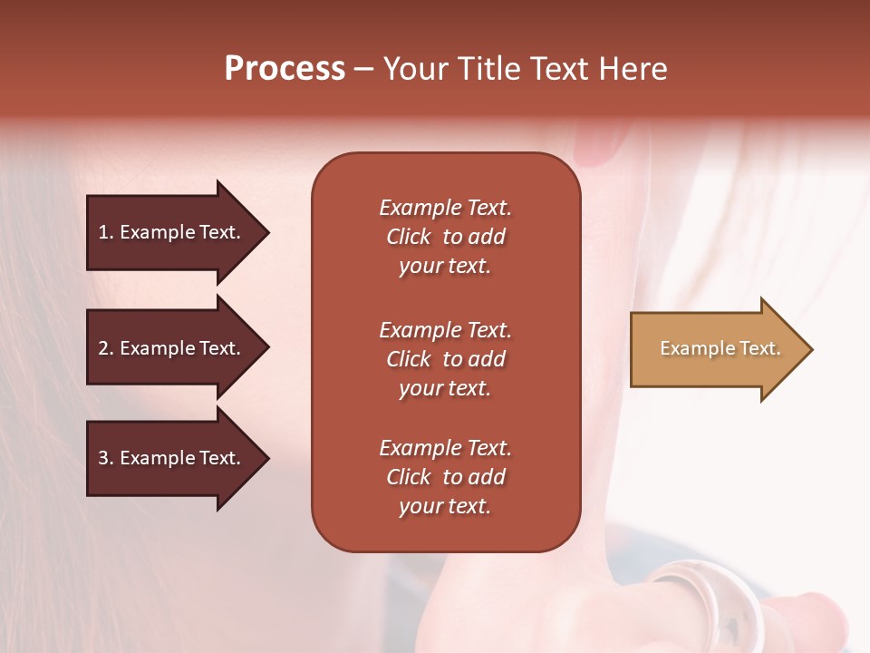 White Nail Female PowerPoint Template