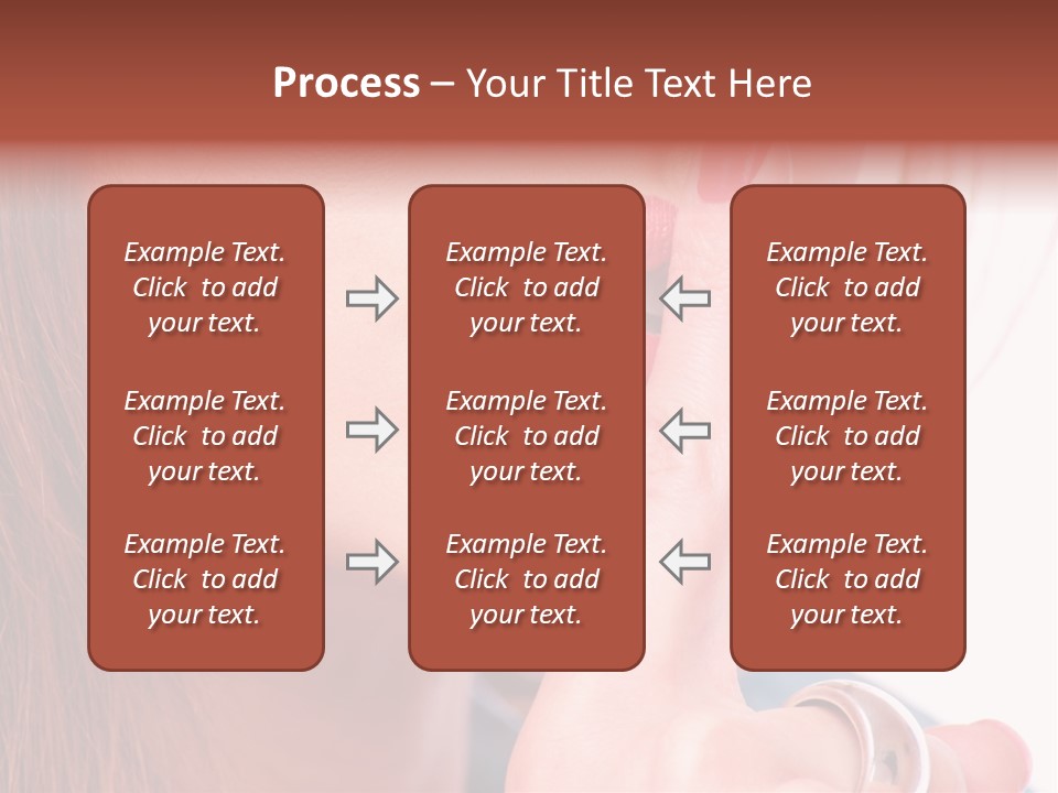 White Nail Female PowerPoint Template