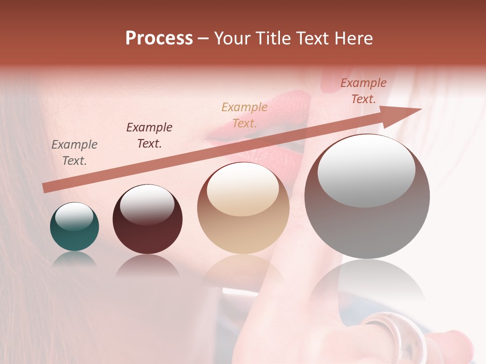 White Nail Female PowerPoint Template