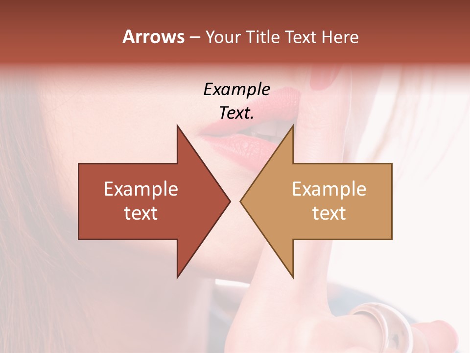 White Nail Female PowerPoint Template