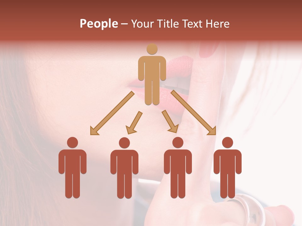 White Nail Female PowerPoint Template