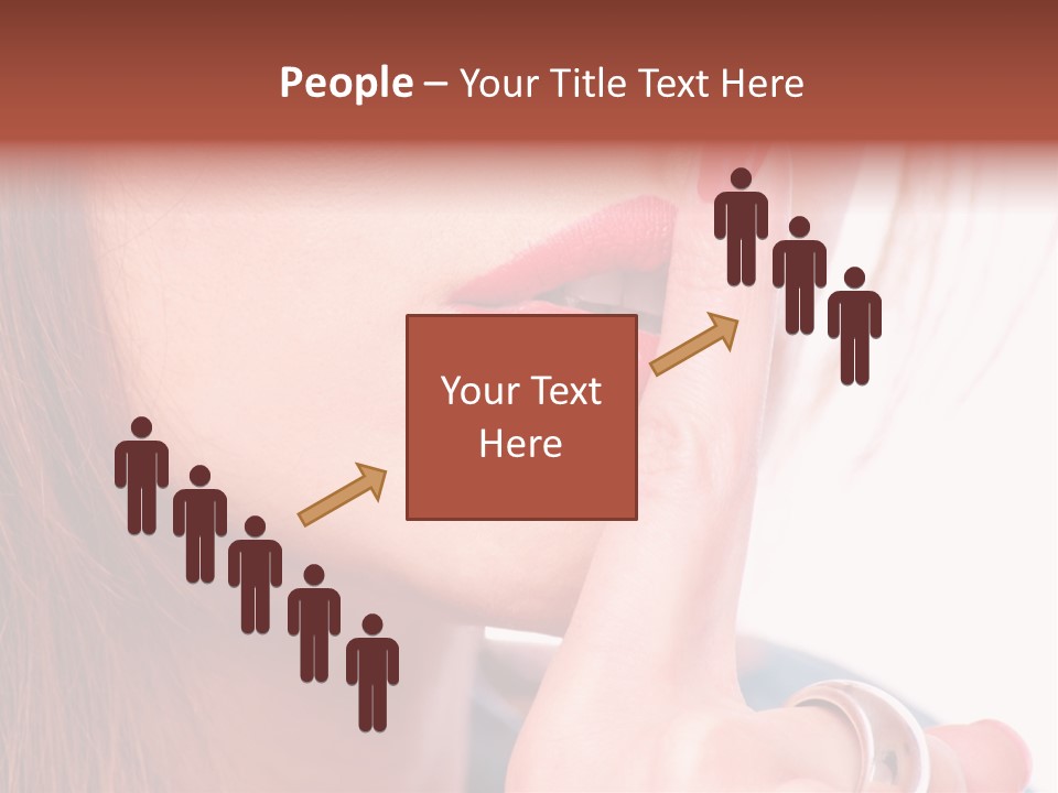 White Nail Female PowerPoint Template