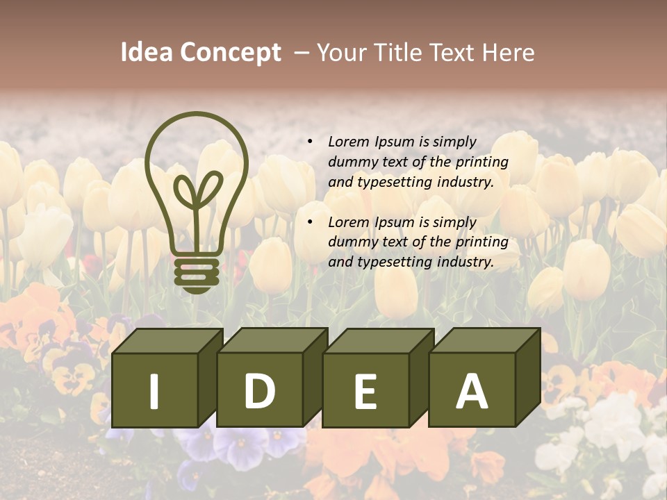 Japanese Park Agriculture Yellow PowerPoint Template