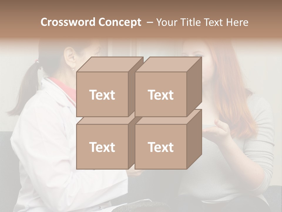 Teenage Mature Girl PowerPoint Template