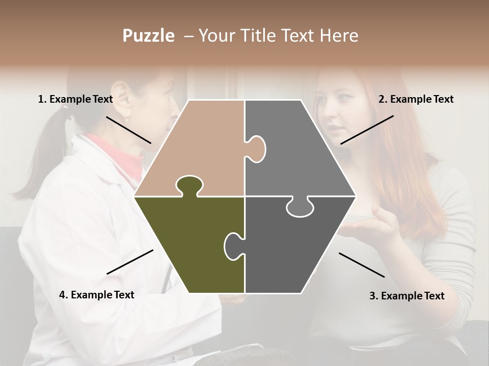 Teenage Mature Girl PowerPoint Template