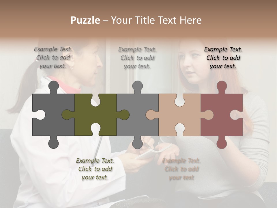 Teenage Mature Girl PowerPoint Template