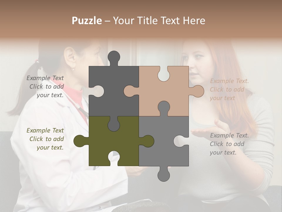 Teenage Mature Girl PowerPoint Template