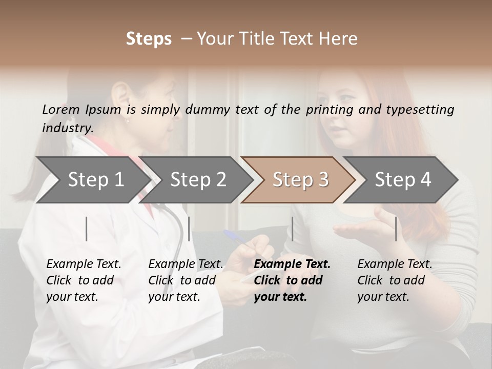 Teenage Mature Girl PowerPoint Template
