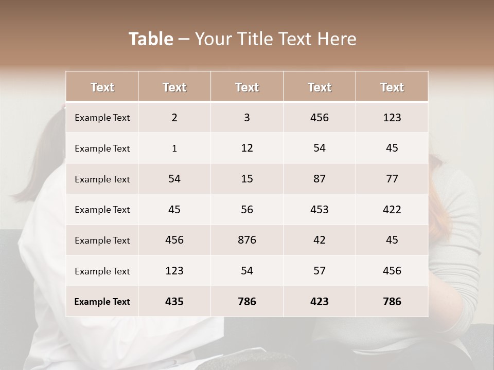 Teenage Mature Girl PowerPoint Template