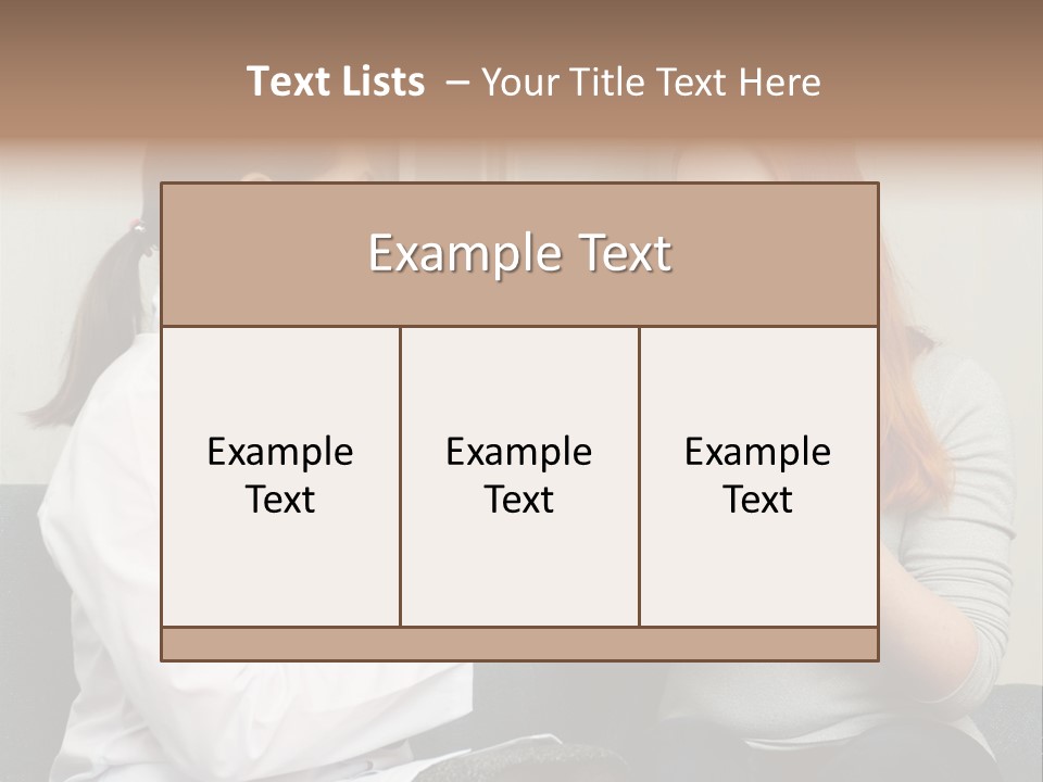 Teenage Mature Girl PowerPoint Template
