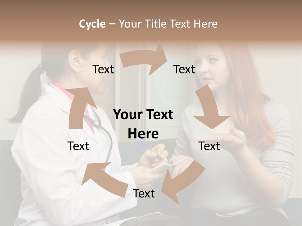 Teenage Mature Girl PowerPoint Template