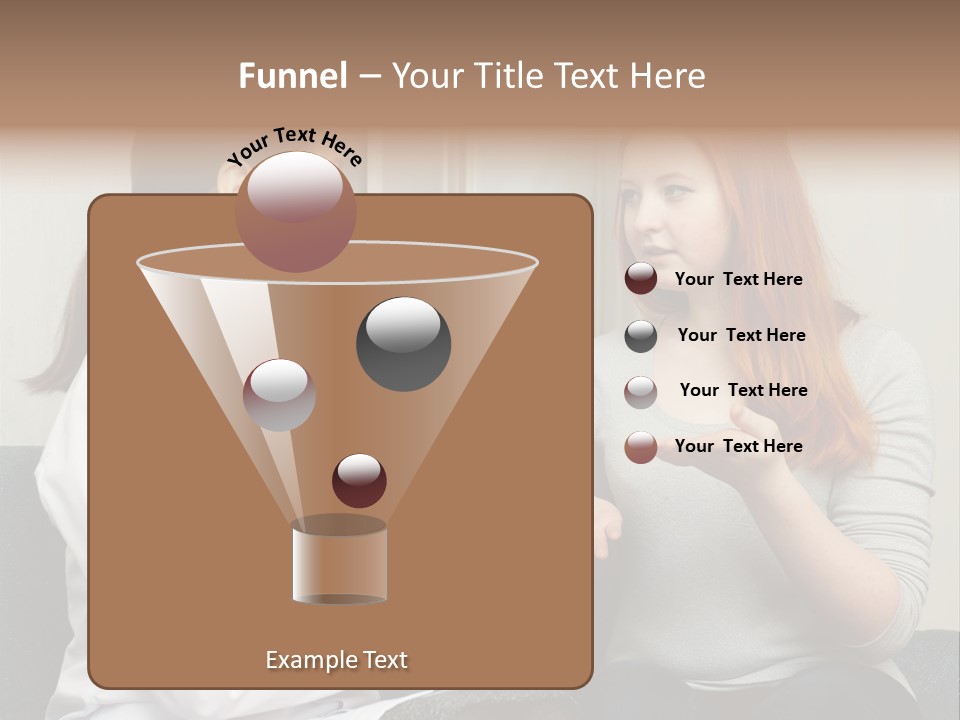 Teenage Mature Girl PowerPoint Template