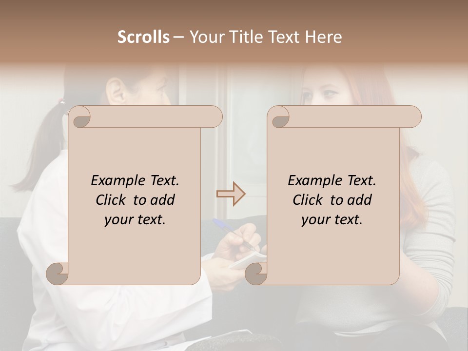 Teenage Mature Girl PowerPoint Template