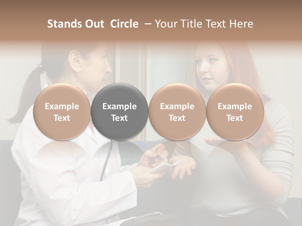 Teenage Mature Girl PowerPoint Template