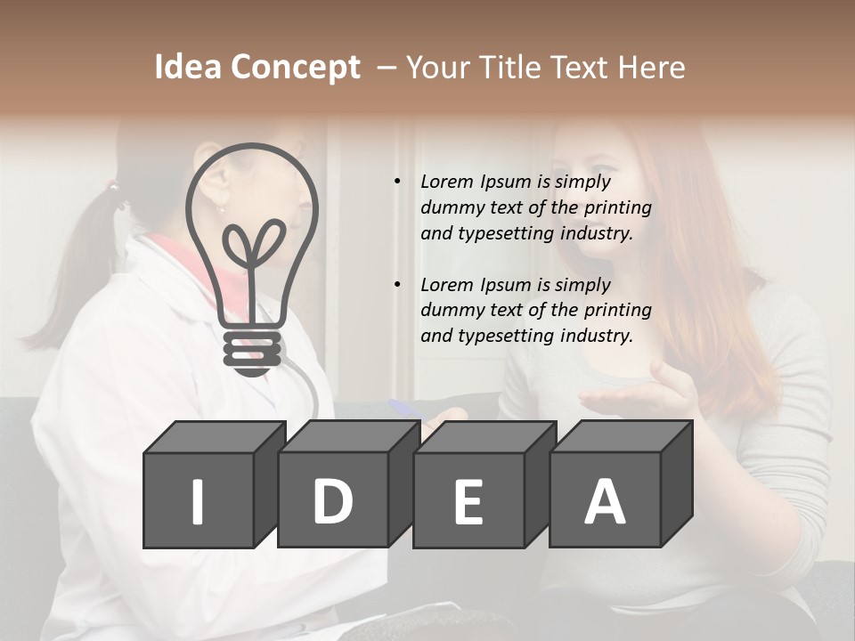 Teenage Mature Girl PowerPoint Template