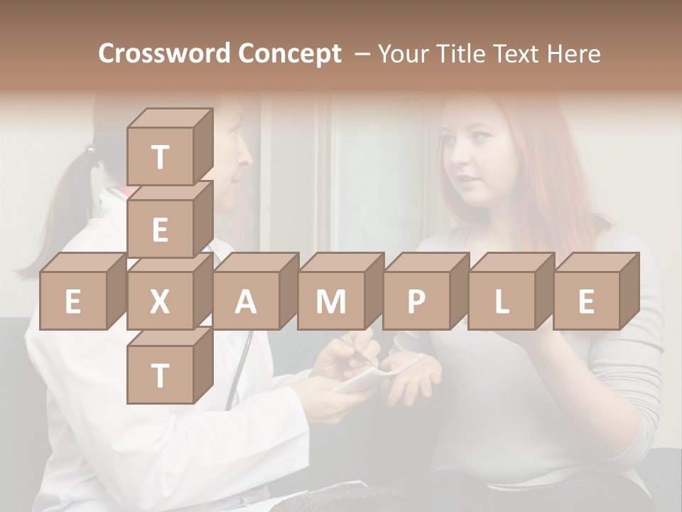 Teenage Mature Girl PowerPoint Template