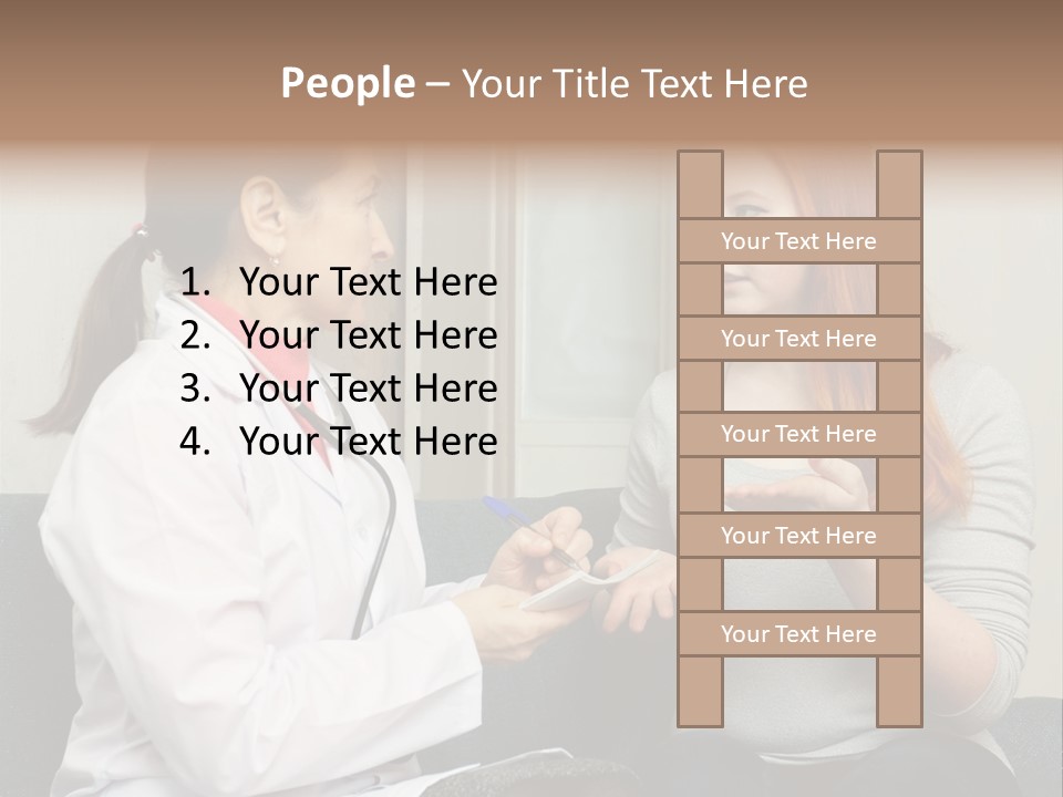 Teenage Mature Girl PowerPoint Template