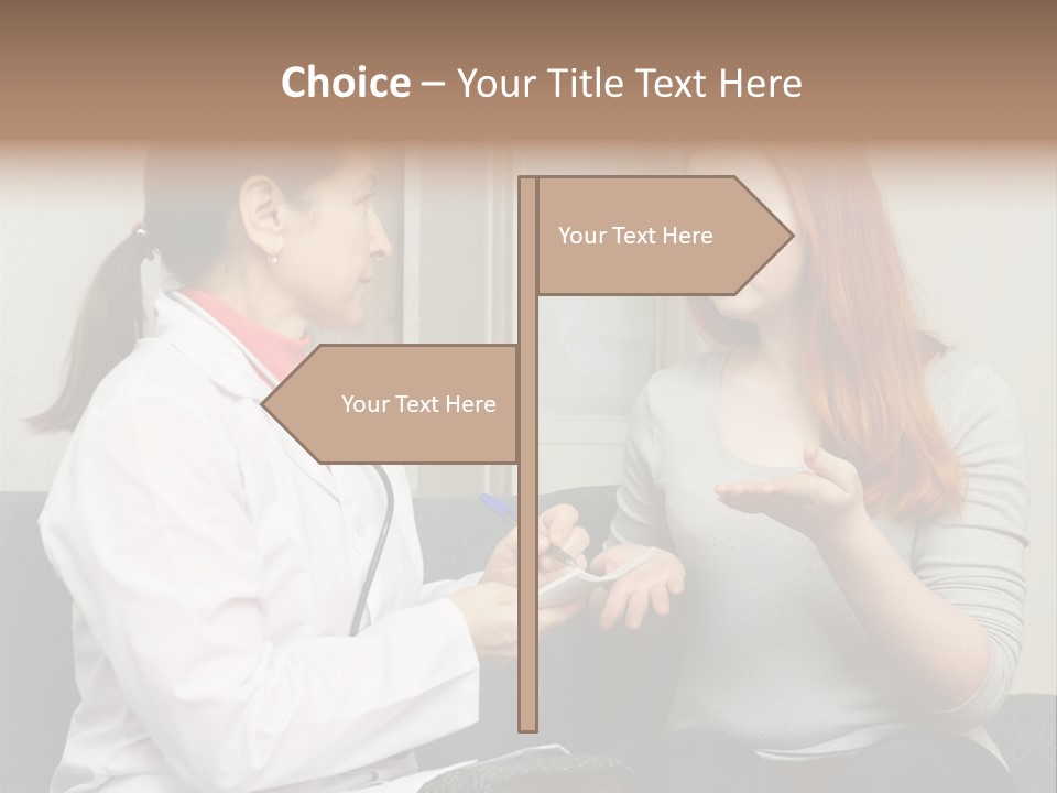 Teenage Mature Girl PowerPoint Template