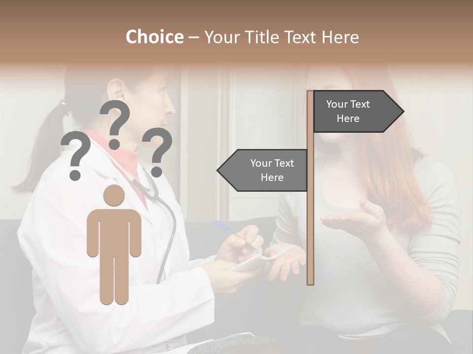 Teenage Mature Girl PowerPoint Template