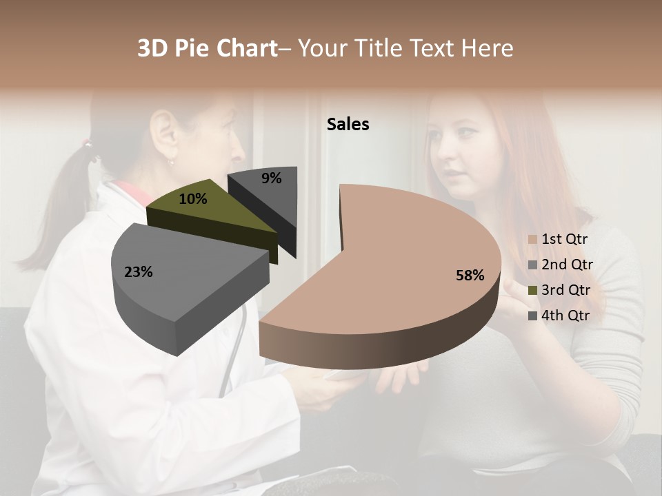 Teenage Mature Girl PowerPoint Template