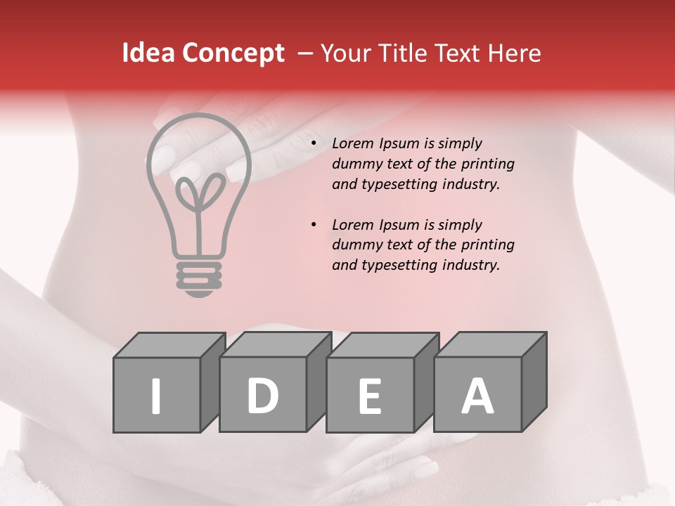 Adult Woman Background PowerPoint Template