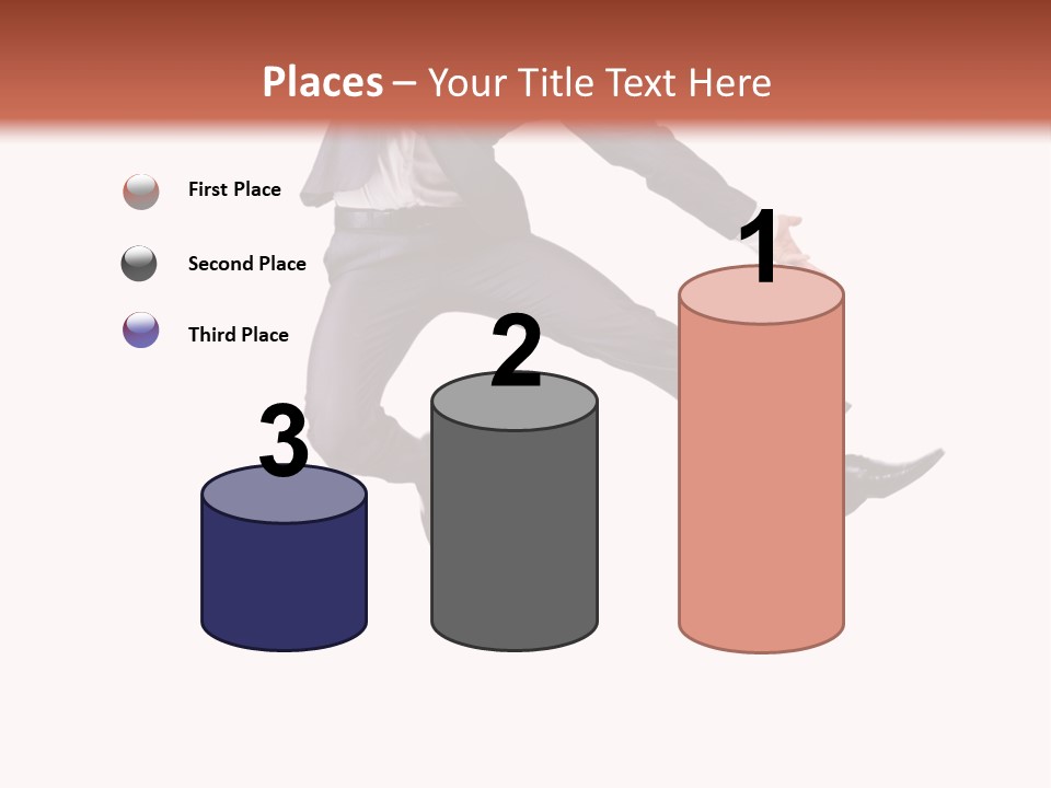 Standing Manager Black PowerPoint Template