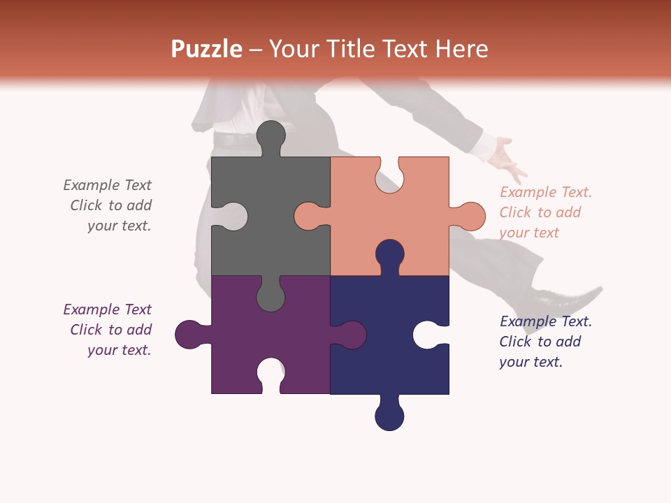 Standing Manager Black PowerPoint Template