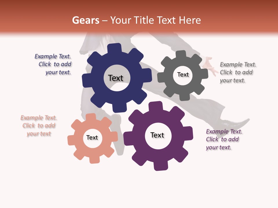 Standing Manager Black PowerPoint Template