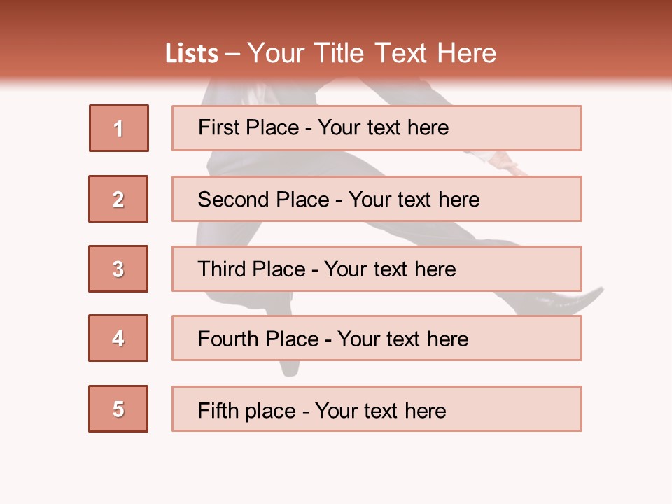 Standing Manager Black PowerPoint Template