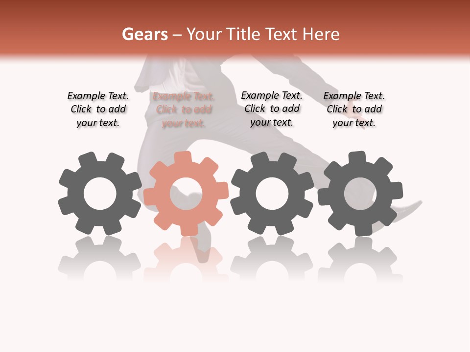 Standing Manager Black PowerPoint Template