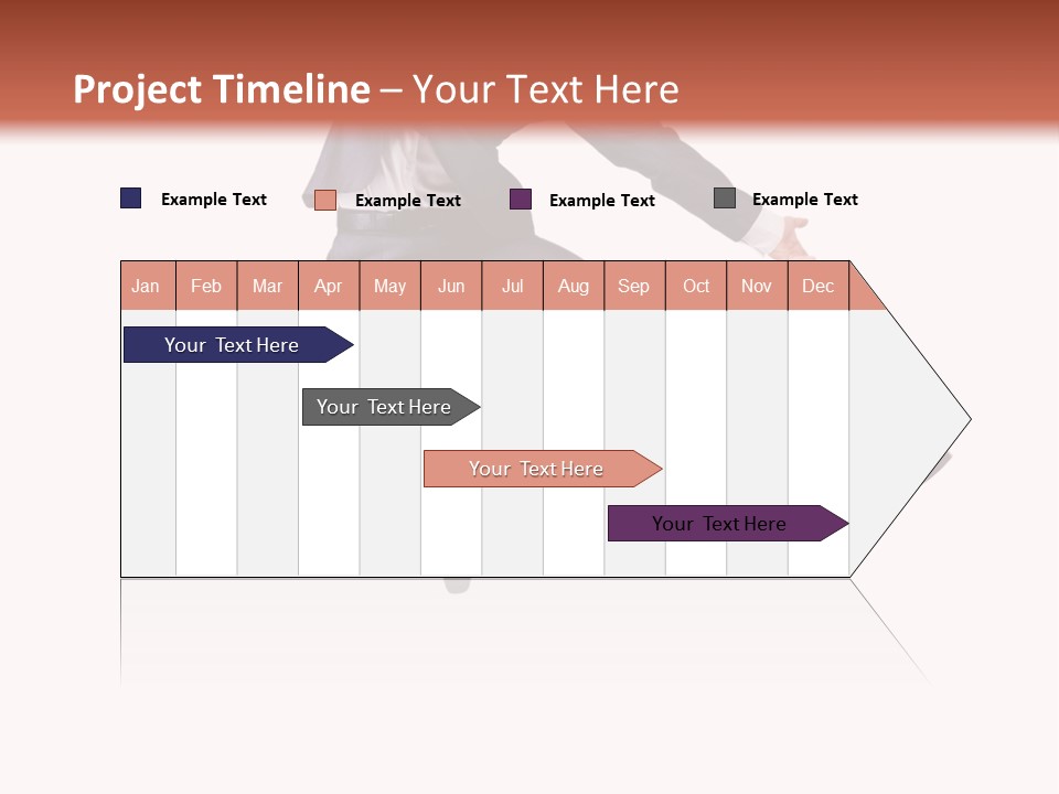 Standing Manager Black PowerPoint Template