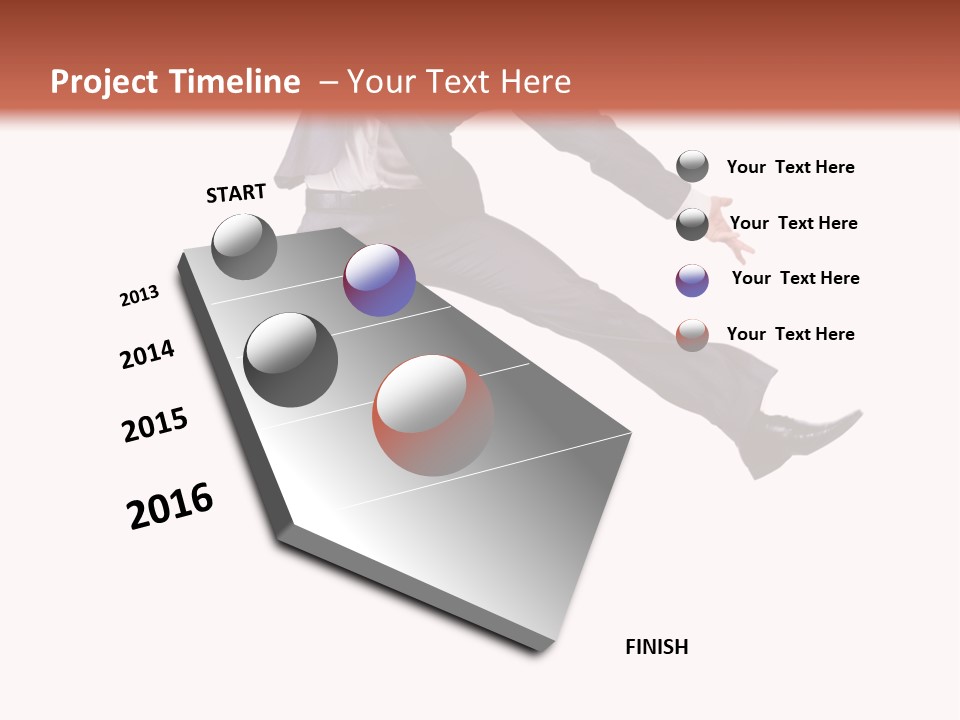 Standing Manager Black PowerPoint Template