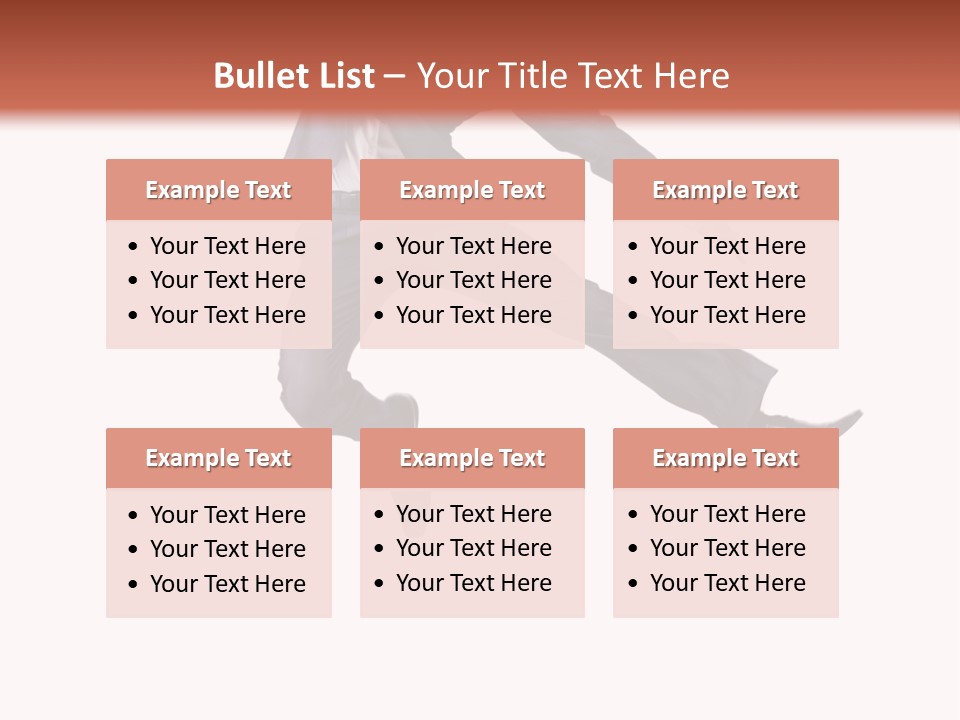 Standing Manager Black PowerPoint Template