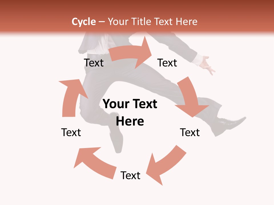 Standing Manager Black PowerPoint Template