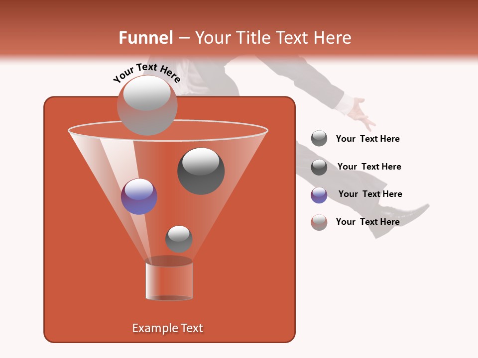 Standing Manager Black PowerPoint Template