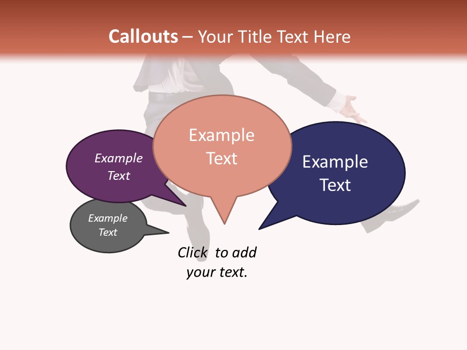 Standing Manager Black PowerPoint Template
