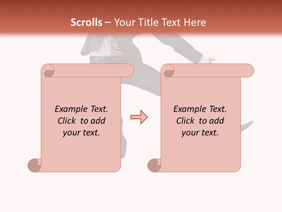 Standing Manager Black PowerPoint Template