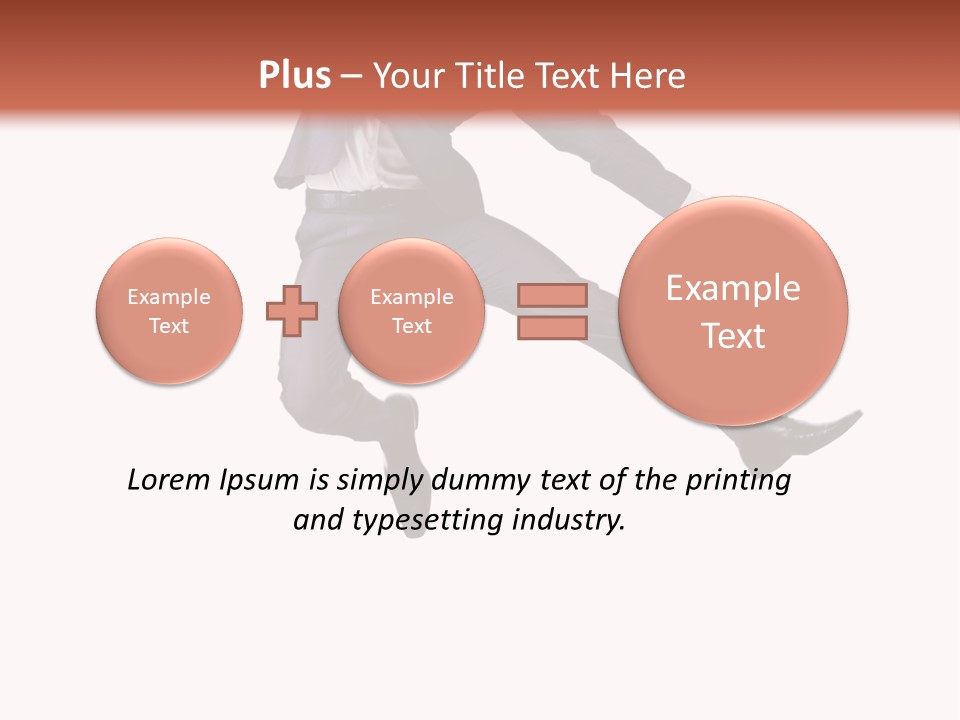 Standing Manager Black PowerPoint Template