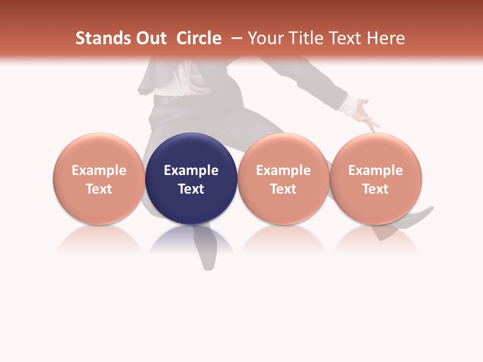 Standing Manager Black PowerPoint Template