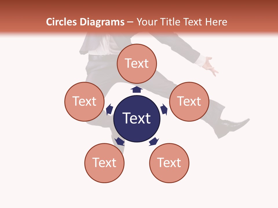 Standing Manager Black PowerPoint Template