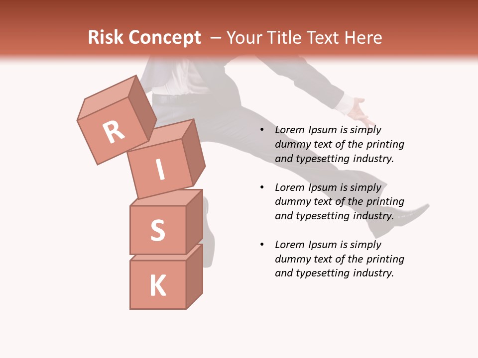 Standing Manager Black PowerPoint Template